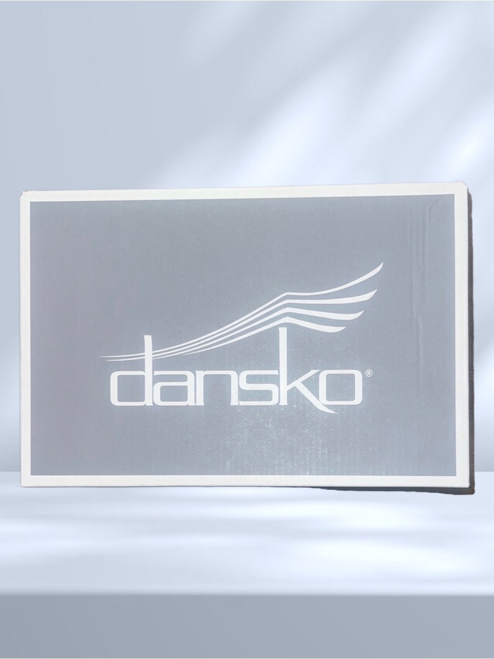 Dansko Gray Shoe Box with White Logo